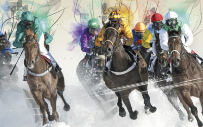 A SAINKT MORITZ PER LA WHITE TURF 2018 CON IL TRENINO ROSSO DEL BERNINA